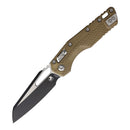 Microtech MSI Folding Knife 3.75" Bohler M390MK Steel Blade Dark Earth Polymer Handle