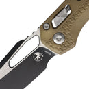 Microtech MSI Folding Knife 3.75" Bohler M390MK Steel Blade Dark Earth Polymer Handle
