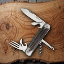 Mercury Multi-Purpose Knife Steel Blades Stag Handle Stainless Components 9136DC