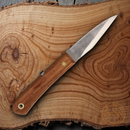 Mikihisa Double Bevel Moroha Folding Knife 4" Blue Paper Steel Blade Wood Handle