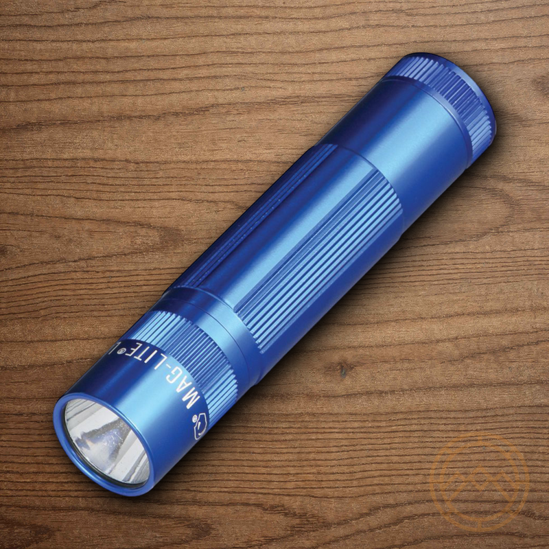 Mag-Lite Blue XL-50 LED Flashlight Brightness Strobe Water Resistance