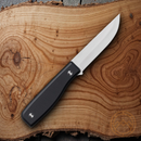 Marttiini MFT Fixed Knife 4" Stainless Full Tang Blade Black G10 Handle