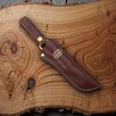 Marttiini New Handy Fixed Knife 3" Stainless Steel Blade Waxed Curly Birch Handle
