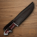 Muela Venecia Fixed Knife 6.88" I-42 Steel Blade Brown Pakkawood Handle