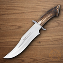 Muela Lobo Fixed Knife 9.13" MoVa Steel Blade Stag Handle