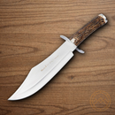Muela Rhino Fixed Knife 9.75" X50CrMoV15 Steel Blade Stag Handle