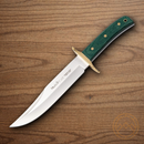 Muela Classic Fixed Knife 6.25" 1.4116 Steel Blade Green Micarta Handle