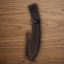 Muela Kukri Fixed Knife 10" Vanadium Steel Blade Brown Wood Handle