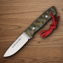 Muela Kodiak Fixed Knife 4" 14C28N Sandvik Steel Blade Camo Micarta Handle