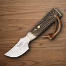 Muela Teckel Fixed Knife 3" Stainless Steel Blade Round Design Stag Handle