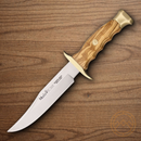 Muela Bowie Fixed Knife 6 1/8" Stainless Steel Blade Olive Wood Handle