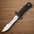 Muela Fixed Knife 6" Stainless Steel Blade Black Rubber Handle