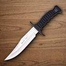 Muela Bowie Fixed Knife 7" 420HC Steel Blade Black Rubber Handle