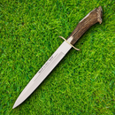 Muela Alcaraz Fixed Knife 10" Stainless Steel Blade Crown Stag Handle