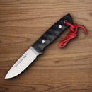 Muela Kodiak  Fixed Knife 4" 14C28N Sandvik Steel Blade Black Micarta Handle