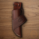 Muela Mustang Fixed Knife 3.25" Vanadium Molybdenum Steel Blade Brown Wood Handle