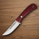 Muela Terrier Fixed Knife 3.5" 14C28N Sandvik Steel Blade Red Micarta Handle