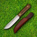 Old Hickory Hunting Fixed Knife 5.5" Carbon Steel Full Tang Blade Wood Handle