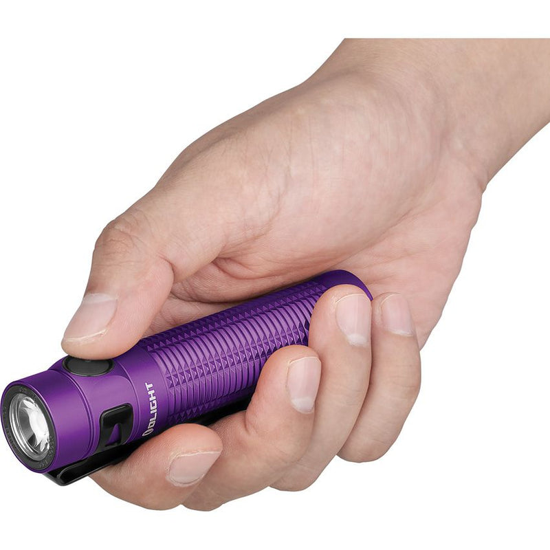 Olight Baton 3 Pro Flashlight Purple Rechargeable Strobe Water And Impact Resistan Aluminum ConstructionTON3PRPCW -Olight - Survivor Hand Precision Knives & Outdoor Gear Store