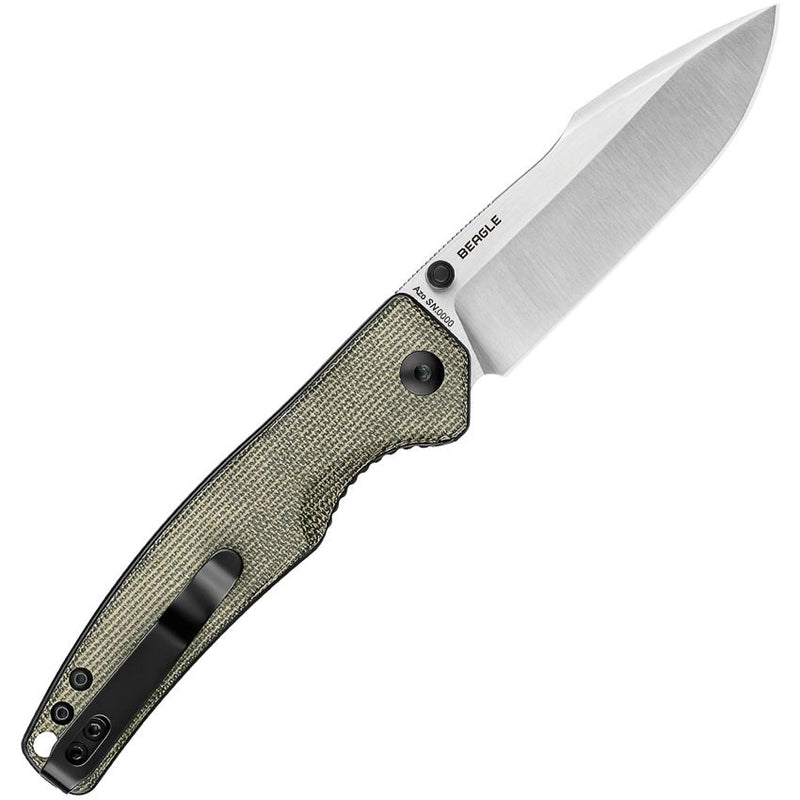 Olight Beagle Linerlock Folding Knife 3.25" 154CM Steel Blade Green Micarta Handle BEAGLEOLVG -Olight - Survivor Hand Precision Knives & Outdoor Gear Store