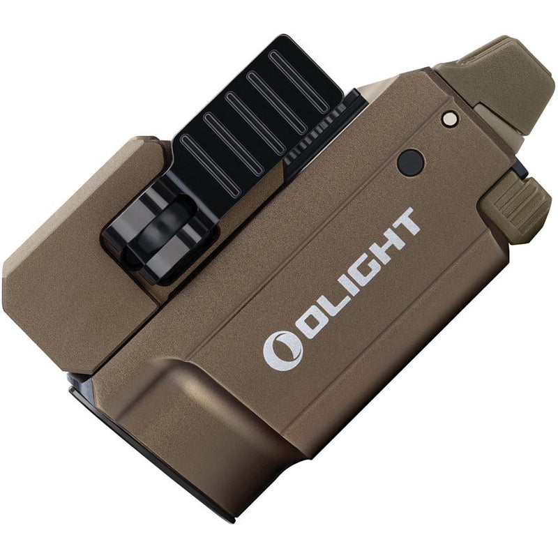 Olight Baldr Mini Tactical Light Desert Tan Rechargeable Water And Impact Resistan Weapon Mountable Aluminum Construction BLDRMDT -Olight - Survivor Hand Precision Knives & Outdoor Gear Store