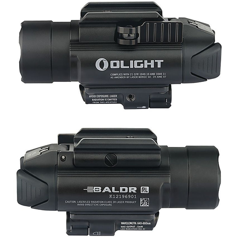 Olight Baldr Tactical Light RL Black Water And Impact Resistan Weapon Mountable Aluminum Construction LDRRLBK -Olight - Survivor Hand Precision Knives & Outdoor Gear Store