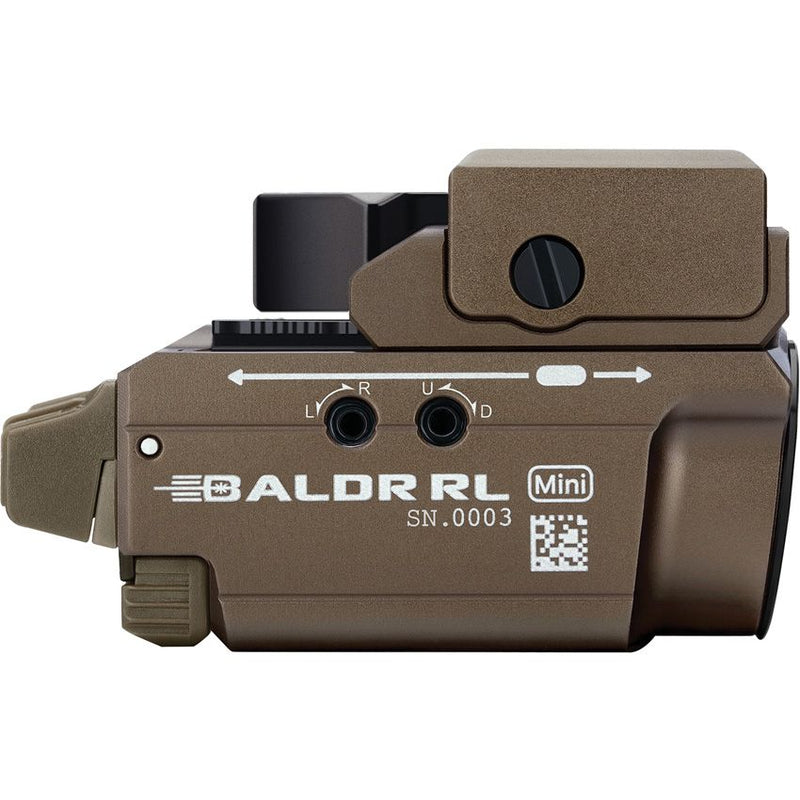 Olight Baldr RL Mini Desert Tan Rechargeable Water And Impact Resistan Weapon Mountable Aluminum Construction LDRRLMDT -Olight - Survivor Hand Precision Knives & Outdoor Gear Store