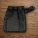 Pair Of Dice Forged Metal Construction 0.75 Inches With Black Leather Pouch