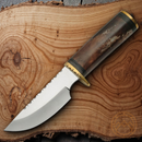 Rite Edge Skinner Fixed Knife 4.12" Stainless Steel Blade Brown Bone Handle