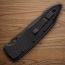 Piranha Knives Auto Predator Tactical Folding Knife 4" CPM S30V Steel Blade Black Aluminum Handle.