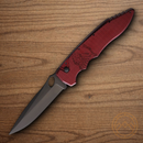 Piranha Knives Auto Predator Folding Knife 4" CPM S30V Steel Blade Red Aluminum Handle