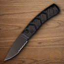 Piranha Knives Auto X Tactical Folding Knife 3.25" 154CM Steel Blade Black Aluminum Handle