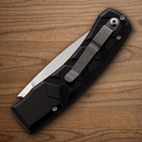 Piranha Knives Auto X Folding Knife 3.25" 154CM Steel Blade Black Aluminum Handle