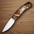 Piranha Knives Auto X Folding Knife 3.25" 154CM Steel Blade Camo Aluminum Handle