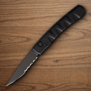 Piranha Knives  Auto Virus Folding Knife 3.25" CPM S30V Steel Blade Black Aluminum Handle