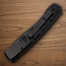 Piranha Knives Auto Virus Tactical Folding Knife 3.25" CPM S30V Steel Blade Black Aluminum Handle.