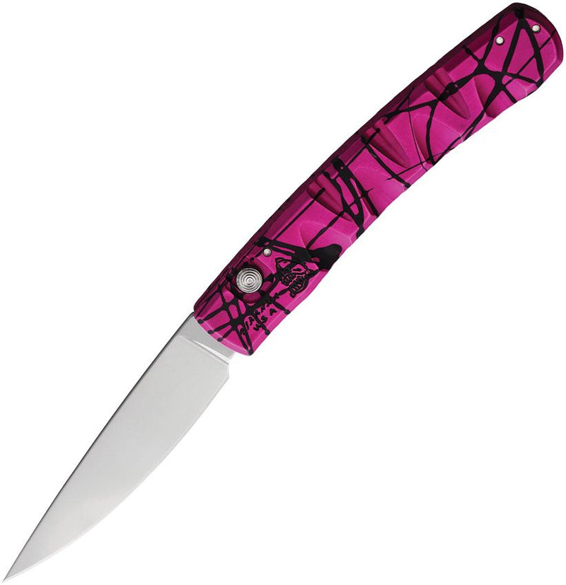 Piranha Knives Virus Folding Automatic Knife 3.25" CPM S30V Steel Blade Pink Camo Aluminum Handle 15PK -Piranha Knives - Survivor Hand Precision Knives & Outdoor Gear Store