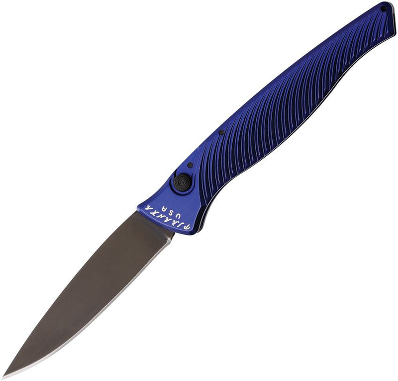 Piranha Knives DNA Tactical Folding Automatic Knife 3.25" CPM S30V Steel Blade Blue Aluminum Handle 16BT -Piranha Knives - Survivor Hand Precision Knives & Outdoor Gear Store