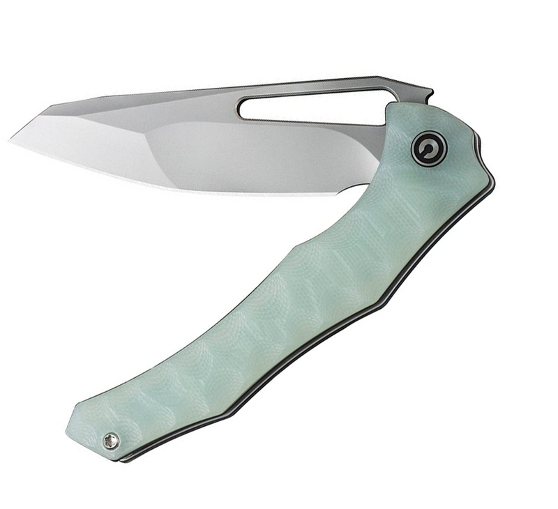 Civivi Spiny Dogfish Linerlock Folding Knife 3.5" 14C28N Sandvik Steel Blade Jade Sculpted G10 Handle 220062 -Civivi - Survivor Hand Precision Knives & Outdoor Gear Store