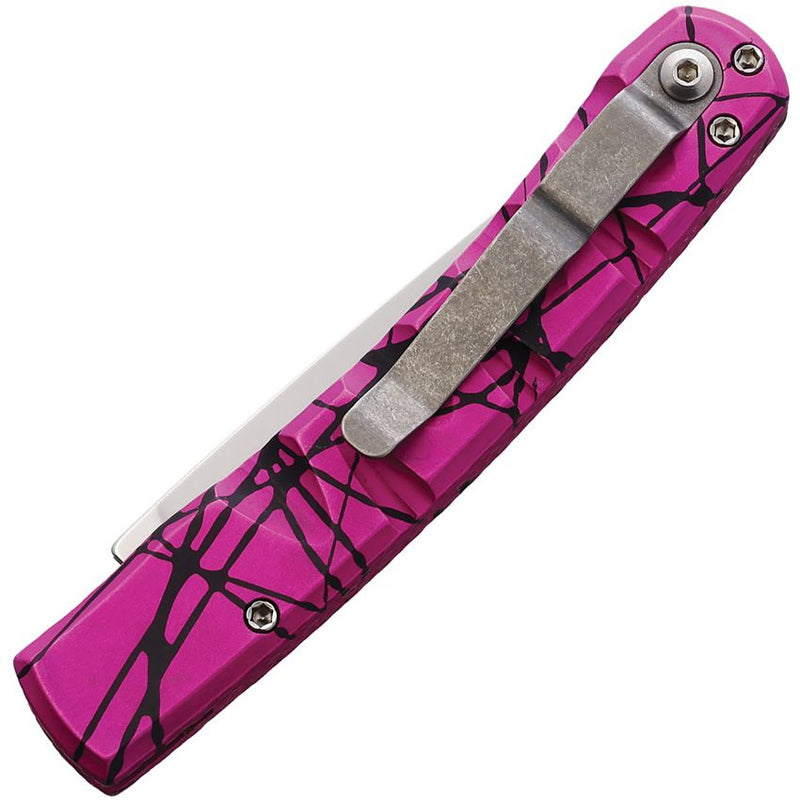 Piranha Knives Virus Folding Automatic Knife 3.25" CPM S30V Steel Blade Pink Camo Aluminum Handle 15PK -Piranha Knives - Survivor Hand Precision Knives & Outdoor Gear Store