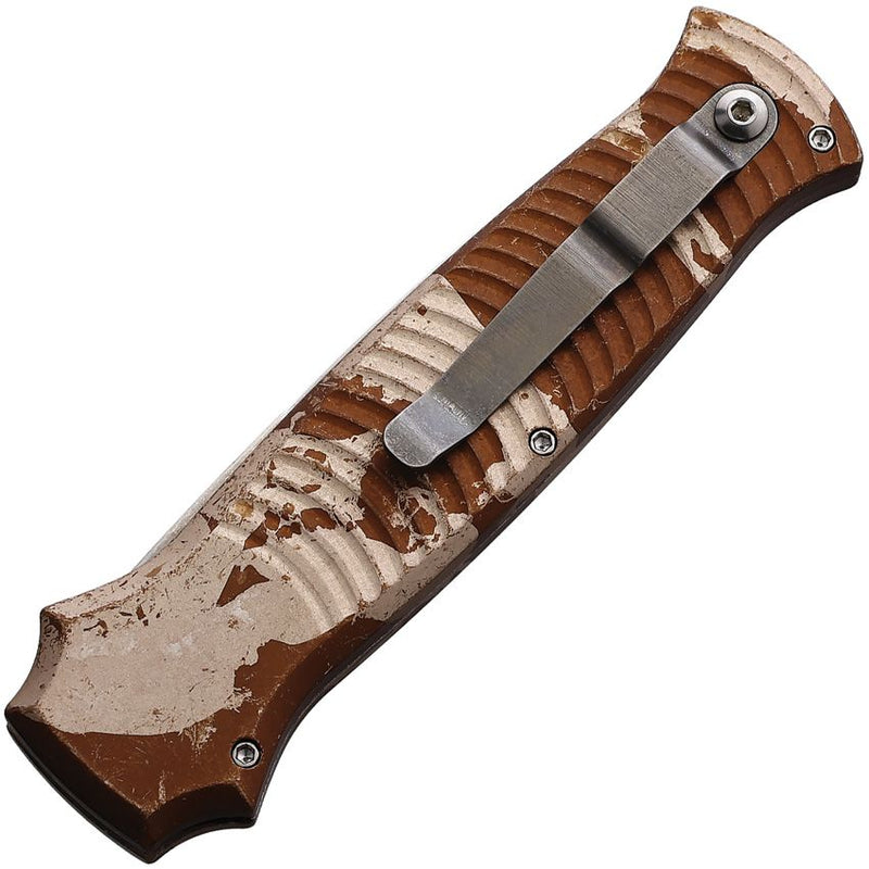 Piranha Knives Bodyguard Folding Automatic Knife 3.25" CPM S30V Steel Blade Camo Aluminum Handle P6C -Piranha Knives - Survivor Hand Precision Knives & Outdoor Gear Store