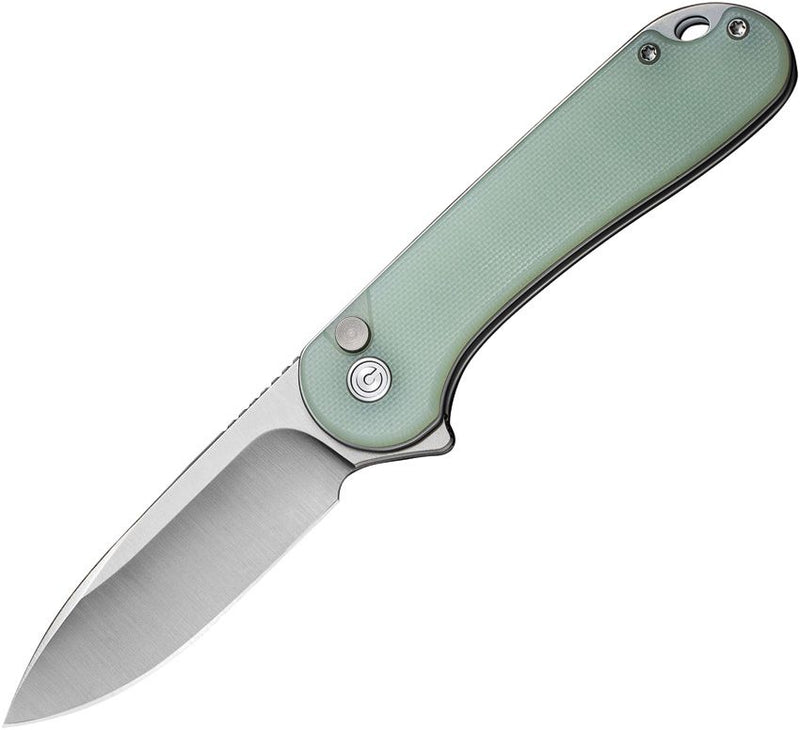 Civivi Elementum II Button Lock Folding Knife 3" Nitro V Steel Drop Point Blade Jade G10 Handle 18062P2 -Civivi - Survivor Hand Precision Knives & Outdoor Gear Store