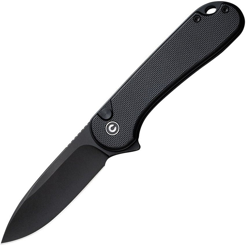 Civivi Elementum II Button Lock Folding Knife 3" Nitro V Steel Drop Point Blade Black G10 Handle 18062P1 -Civivi - Survivor Hand Precision Knives & Outdoor Gear Store