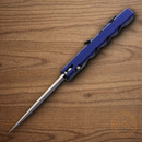 Piranha Knives Auto Virus Folding Knife 3.25" CPM S30V Steel Blade Blue Aluminum Handle.