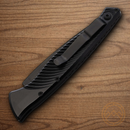 Piranha Knives Auto DNA Tactical Folding Knife 3.25" CPM S30V Steel Blade Black Aluminum Handle