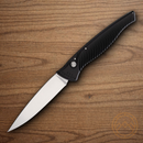 Piranha Knives Auto DNA Folding Knife 3.25" CPM S30V Steel Blade Black Aluminum Handle