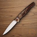 Piranha Knives Auto DNA Folding Knife 3.25" CPM S30V Steel Blade Camo Aluminum Handle.