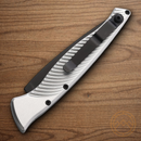 Piranha Knives Auto DNA Tactical Folding Knife 3.25" CPM S30V Steel Blade Silver Aluminum Handle