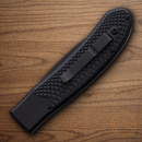 Piranha Knives Auto Toxin Folding Knife 3.75" 154CM Steel Blade Black Aluminum Handle.