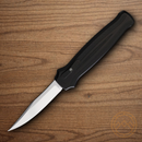 Piranha Knives Auto Rated-R Folding Knife 3.5" 154CM Steel Blade Black Aluminum Handle